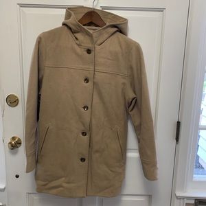 Eddie Bauer Tan Peacoat Size Large